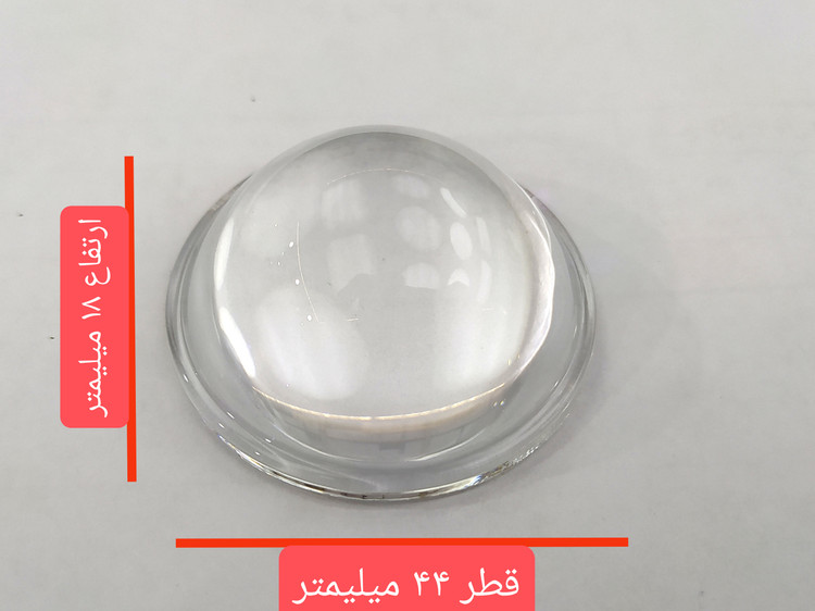 لنزشیشه ای ۴۴میلیمتر۶۰درجه